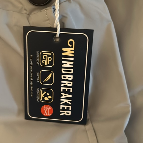 Windbreaker Rain Coat in Grey - Picture 5 of 9